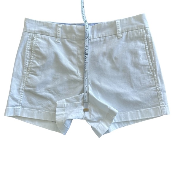 NEW J. CREW 4" stretch chino short Flat Front Side Pockets in White Size 4 - Picture 7 of 9